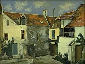 Vieilles maisons à Fourqueux by Maurice Utrillo
