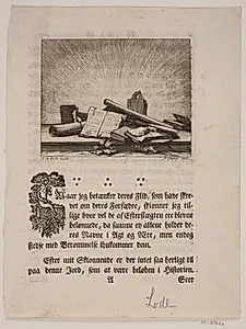 Vignet med bøger by Gustav de Lode (II)