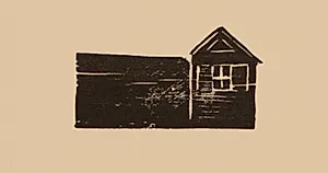 Vignet med et hus by Niels Nielsen