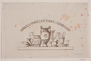 Vignet til Den Kongelige Porcelænsfabrik København