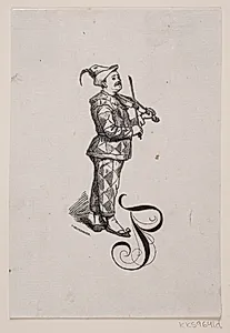 Vignet til Edvard Brandes afhandling om Olaf Poulsen by F. Hendriksen