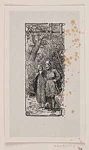 Vignet til fortællingen "Kong Gorm og hans sønner" by Waldemar Bøhme