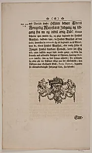Vignet til Frederik IV's Salvingsakt by Odvardt Helmoldt de Lode