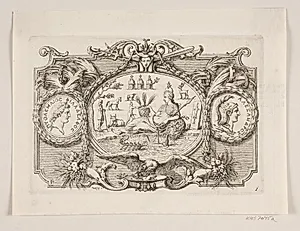 Vignet til Frederik Lodvig Norden, "Voyage d'Egypte et de Nubie", København 1755