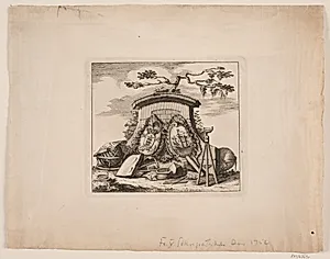 Vignet til Frederik V's Søkrigsartikelsbrev by Odvardt Helmoldt de Lode