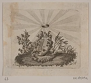Vignet til J. H. Wessels "Samtlige skrifter" by Georg Christian Schule