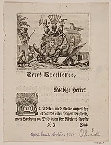 Vignet til J. Ulfeldts "Korte Udtog af den Danske Historie" by Odvardt Helmoldt de Lode