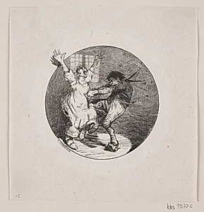 Vignet til Johan Herman Wessels "Gaffelen" by Oscar Andersen