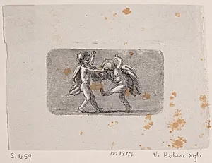 Vignet til "Overfaldet i bjergene" by Waldemar Bøhme