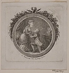 Vignet til S. Richardson "Sir Grandisons Historie" by Erik Pauelsen