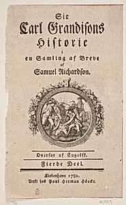 Vignet til "Sir Carl Grandisons Historie", 4. del, af Samuel Richardson, København 1780