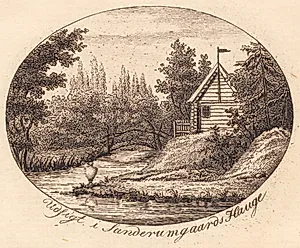 Vignet. Udsigt i Sanderumgaards Hauge by J.F. Clemens