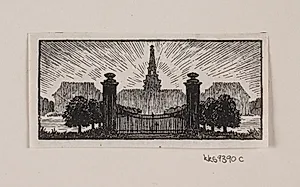 Vignette til H. Hertz' "Posthuset i Hirschholm"