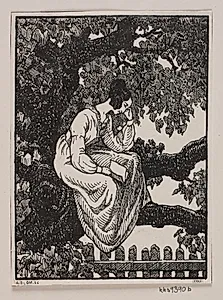 Vignette til H. Hertz' "Posthuset i Hirschholm"
