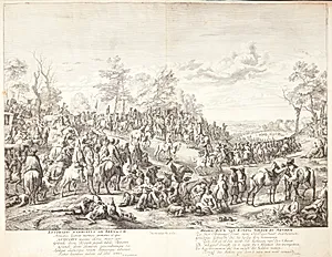 Vilhelm III inspicerer tropperne ved Arnhem by Jan van Huchtenburg