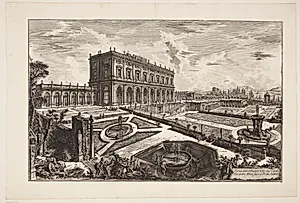 Villa Albani udenfor Porta Salaria by Giovanni Battista Piranesi