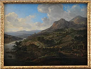Vinhøst ved Rhinen by Herman Saftleven
