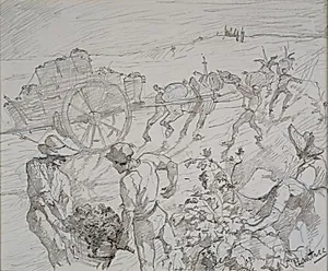 Vinhøsten by Henri de Toulouse-Lautrec