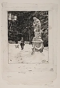 Vinter. Fredensborg slotspark by Hans Nikolaj Hansen