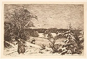 Vinter. Fredskærsminde by Louise Ravn-Hansen