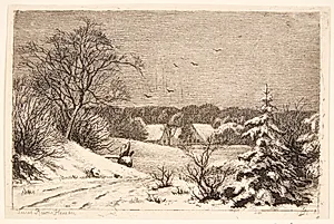 Vinter. Fredskærsminde by Louise Ravn-Hansen