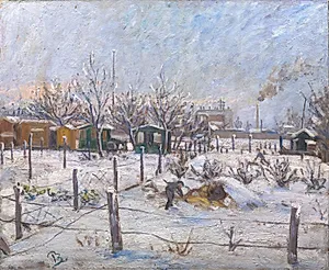 Vinter på Nørrebro by Peter Rostrup Bøyesen