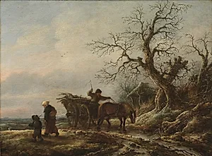 Vinterbillede by Isaack van Ostade