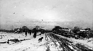 Vinterlandskab by Ludvig Munthe