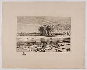 Vinterlandskab by Sigvard Hansen