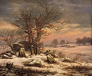 Vinterlandskab ved Vordingborg