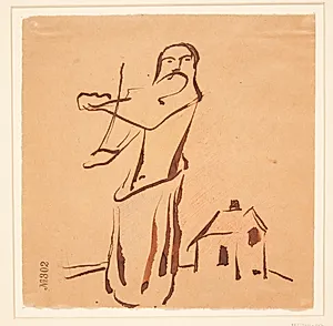 Violinspiller by Harald Giersing