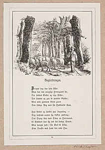 Vogterdrengen. Illustration til H.V. Kaalund, "Fabler for Børn" by H.P. Hansen