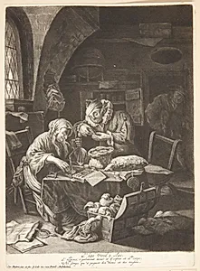 Voksenliv by Cornelis Dusart