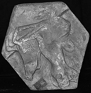 Votivrelief. Herakles og det erymanthinske vildsvin by Ubekendt