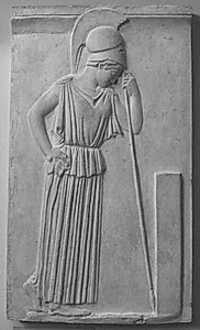 Votivrelief. Sørgende Athena by Ubekendt