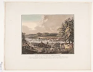 Vue de la ville de Christiania by Georg Haas