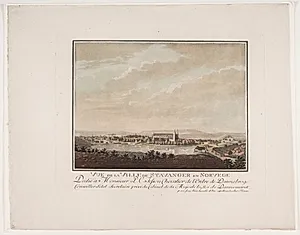 Vue de la ville de Stavanger en Norvège by Georg Haas