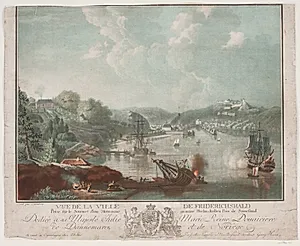Vue de la ville Frederikshald by Georg Haas