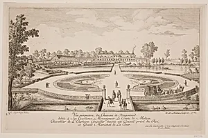 Vue perspective du Chateau de Bregentved