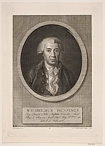Wilhelmus Hennings by Gerhard Ludvig Lahde