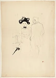 Yahne et Antoine, dans L'Age Difficile by Henri de Toulouse-Lautrec