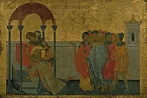 Zakarias myrdes på befaling af Kong Herodes by Ubekendt