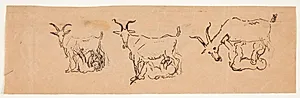 Zeusbarnet dier geden. 3 studier. by Anne Marie Carl Nielsen