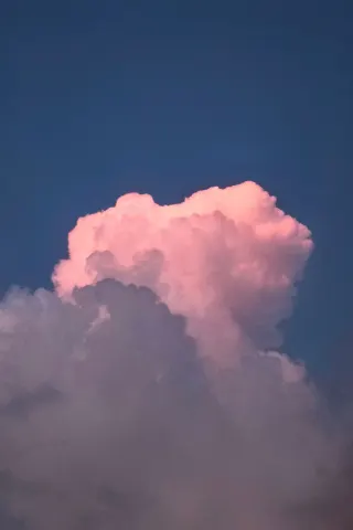 Pink Evening Cloud Over Rudrapur