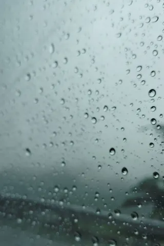 Rain Through a Car Window