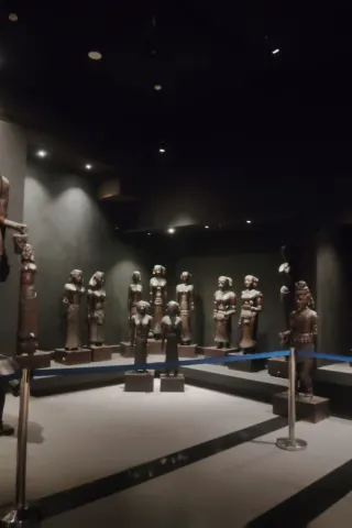 Sculptures Under Museum Light