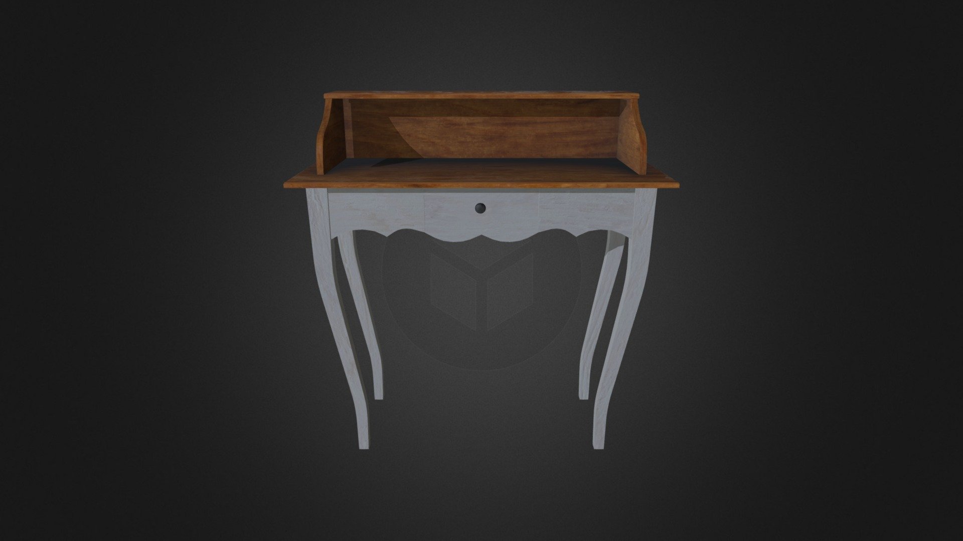 Antique wooden table. Victorian style.