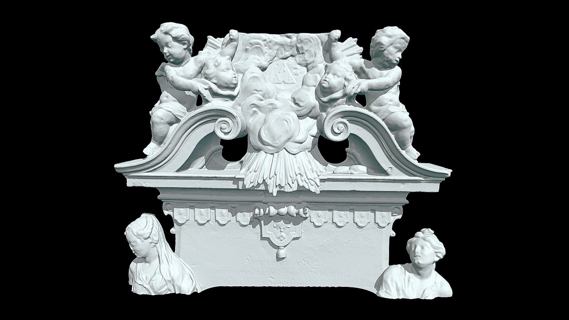 Grab mit Knaben Detail