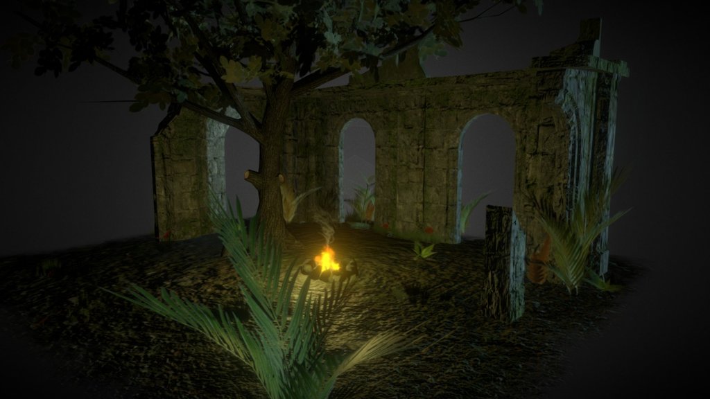 Forest ruins
