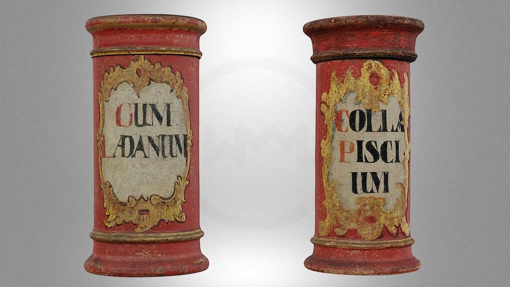 Wooden apothecary boxes